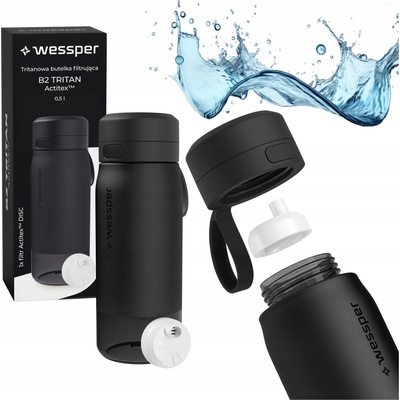 Wessper B2 Tritan Actitex 0,5 l černá