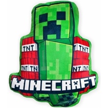 MLC Tvarovaný 3D vankúš Minecraft motív Creeper and TNT 35x37
