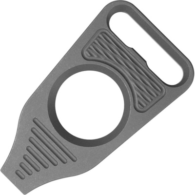 Geo Knife Vector Titanium Material, Black Stonewash Finish Pry-bar GEO2512B