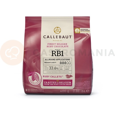 Callebaut Ružová čokoláda Ruby 47,5% 400 g
