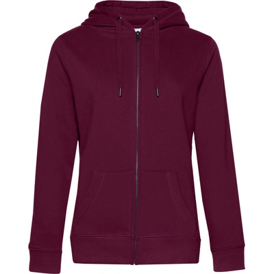 B&C Queen Zipped Hood COT-01W03Qx5500 třešeňová tmavá