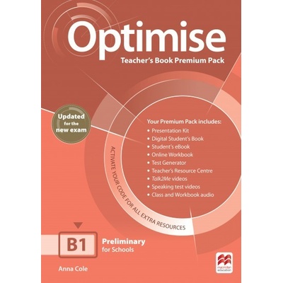 Optimise B1 Updated Teacher´s Book Premium Pack Macmillan