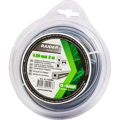 Raider Корда за моторна коса квадратна усилена 4.00mm х 6m