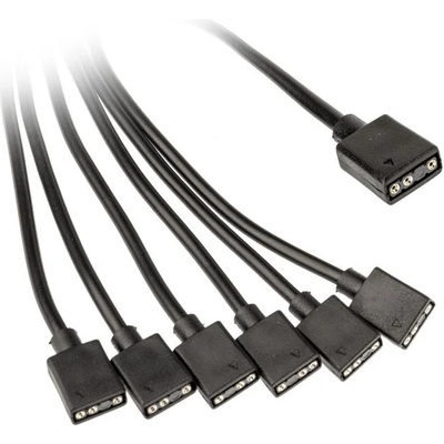 Kolink Кабел Kolink 1-6 сплтиер ARGB 3 Pin 5V, 30 cm (KOLINK-AC-ZUAD-1208)