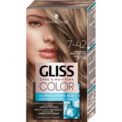 Schwarzkopf Gliss Color 7-42 prirodzená béžová blond