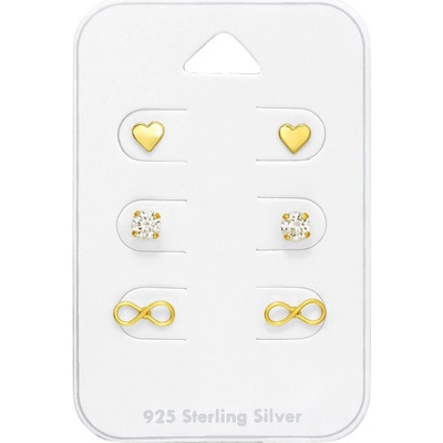Mabell set dámských stříbrných náušnic FELIZ CZ221A4S44790C45