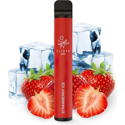 Elf Bar 600 Strawberry Ice 20 mg 600 potáhnutí – Zboží Dáma