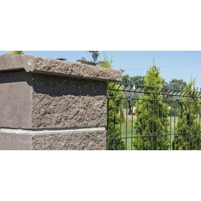 Stříška plotová CS BETON Blok 20 štípaná šedá