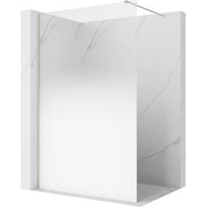 Mexen Kioto душ параван Walk-in 90 x 200 см, бяло омбре 8 мм, матиран никел (800-090-101-97-86)