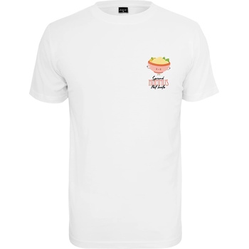 MERCHCODE Дамска тениска в бял цвят Mister Tee Ladies Spread Hummus Tee white UB-MT1591-00220 - Черен, размер S