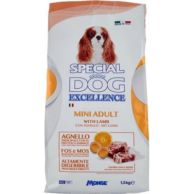 Monge Special Dog Excellence MINI Adult jahňa 1,5 kg 29/13,5 superprémium