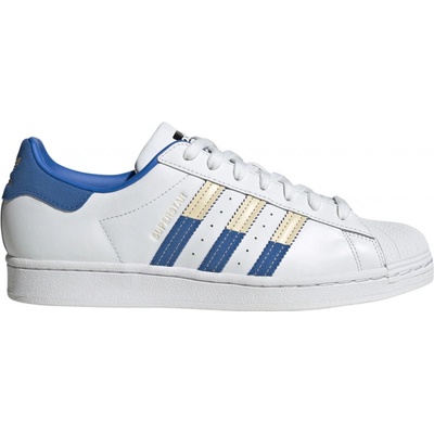 adidas originals Superstar cloud white/sand strata/bright royal