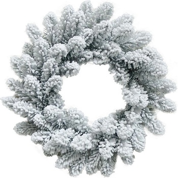 MagicHome Veniec prírodný zasnežený 45 cm
