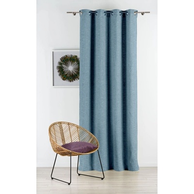 Mendola Fabrics Modrý závěs 140x245 cm Riva – Mendola Fabrics