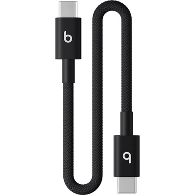 Beats Audio Beats USB-C to USB-C Woven Short Cable (20 cm) - Bolt Black (MEQ94ZM/A)