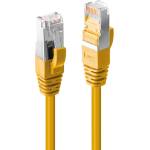 Lindy Пач кабел LINDY 47861, S/FTP, Cat. 6A, 0.5m, жълт (47861)
