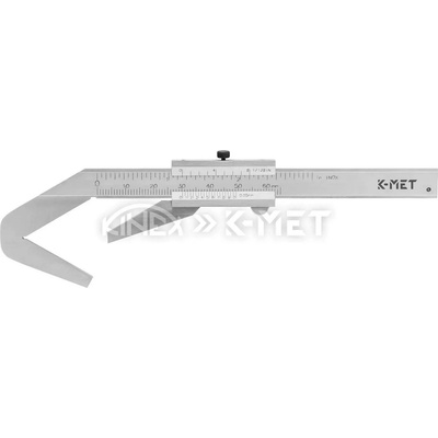 Kinex Шублер за измерване диаметъра на цилиндър с 5 зъба K-MET 6004-02-045, 1-40 mm, 0, 05 mm (6004-02-045)