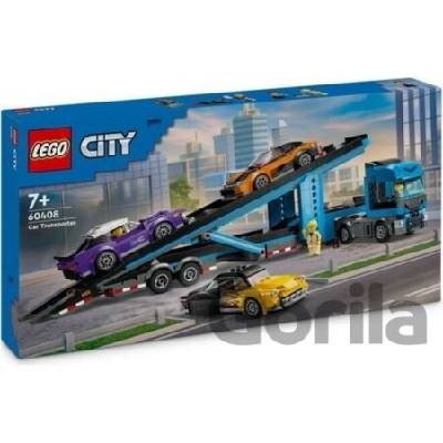 LEGO® City 60408 Kamión na prepravu áut so športiakmi