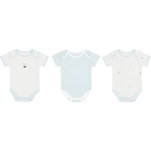 KikkaBoo Комплект бебешки бодита KikkaBoo Stripy Friends - 3 броя, 0-3 м (31110300020) - baby