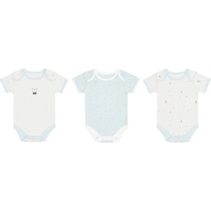 KikkaBoo Комплект бебешки бодита KikkaBoo Stripy Friends - 3 броя, 0-3 м (31110300020) - baby