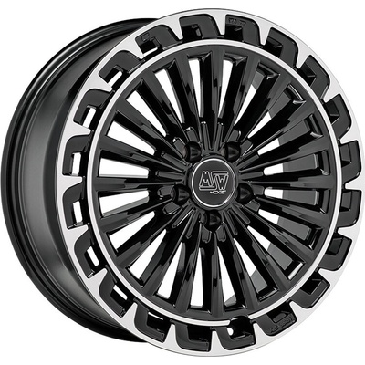 MSW 32 7,5x19 5x112 ET40 gloss black diamond lip