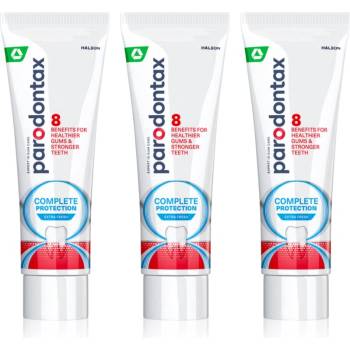 Parodontax Complete Protection Extra Fresh паста за зъби с флуорид за здрави зъби и венци 3x75ml