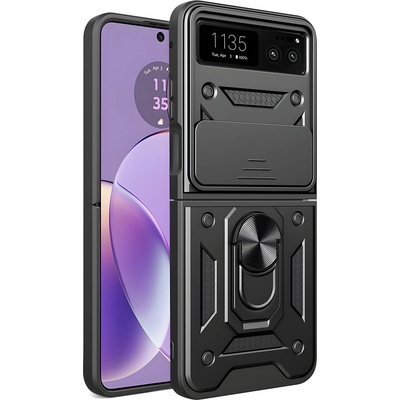 Techsuit Калъф Hybrid Armor Camshield за Motorola Razr 40 - Черен KP29196 (29196)