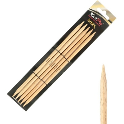 Dřevěné ponožkové jehlice Knitpro Basix Birch 20 cm 6,5 mm – Zboží Dáma