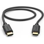 Hama Кабел за зареждане, usb-c - usb-c, 0, 5 м, черен (hama-201706) - megamag