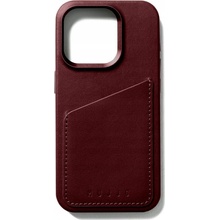 Mujjo Full Leather Wallet iPhone 15 Pro vínové