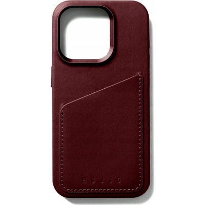 Mujjo Full Leather Wallet iPhone 15 Pro vínové