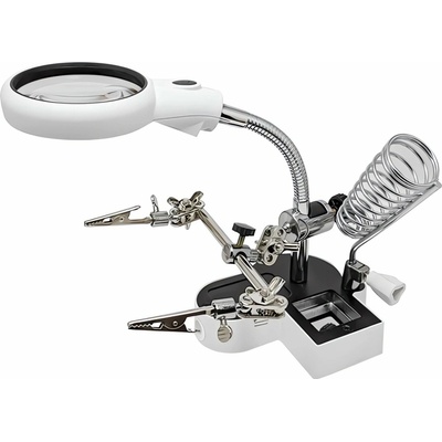 Verk Souprava Třetí ruka lupa + LED MG16126 – Zboží Dáma