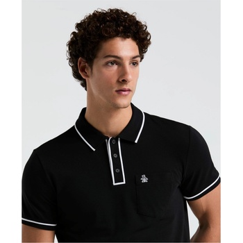 Image 1 of Original Penguin Блуза с яка Original Penguin Men's Tailored Fit Short Sleeve Polo Shirt - True Black