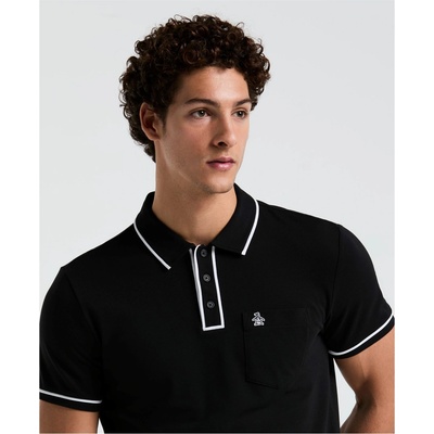 Original Penguin Блуза с яка Original Penguin Men's Tailored Fit Short Sleeve Polo Shirt - True Black