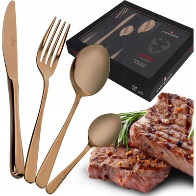 ZWIEGER VESPER COPPERY SÚPRAVA PRÍBOROV 24 KS