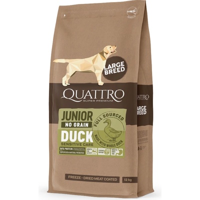 Quattro Junior LB bez obilovin s Kachnou 3 kg