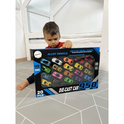 Mamido Sada kovových autíčok Die-Cast car 20ks