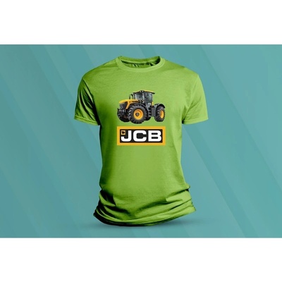 Sandratex dětské bavlněné tričko JCB 1. lime