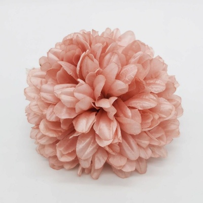 Umělá hlava chryzantémy starorůžová – ø 14 cm (balení 12 ks)