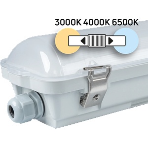 UltraLux LED индустриално осветително тяло CCT PC, 1.20 m, до 36W, IP66 (LITH12036CCT)