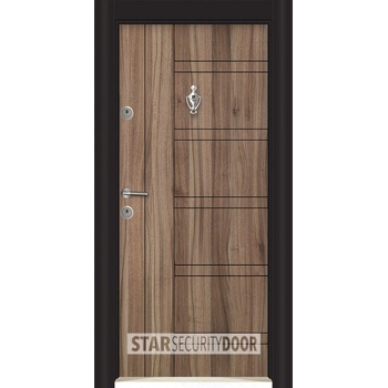 Image 1 of Starsteeldoor Блиндирана врата Parkdor SL 101 Спарта орех (цена без монтаж)