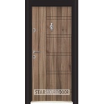 Starsteeldoor Блиндирана врата Parkdor SL 101 Спарта орех (цена без монтаж)