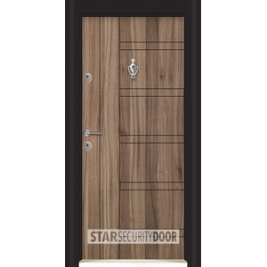 Starsteeldoor Блиндирана врата Parkdor SL 101 Спарта орех (цена без монтаж)