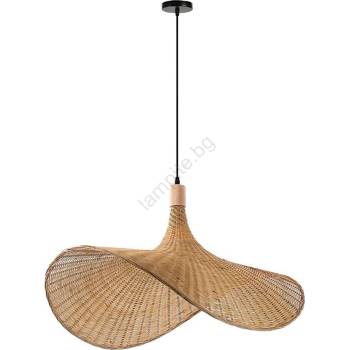 Immax 08290L - Пендел SOMBRERO 1xE27/40W/230V Ø 80 cm ратан (IM1413)