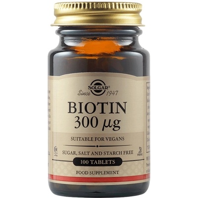 Solgar Biotin 300 mcg [100 Таблетки]