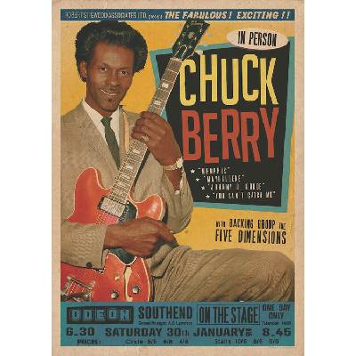 Plagát, Obraz - Chuck Berry at the Odeon - Southend, 59.4 × 84.1 cm