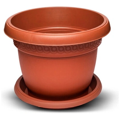 Burdem Саксия лукс с чинийка 2.5л цвят керамика 1бр (i-9В102-3)