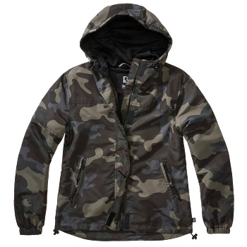 Image 1 of Brandit Дамско лятно яке в тъмен камуфлаж Brandit Windbreaker darkcamoBW-33114-4 - Тъмен камуфлаж, размер XXL
