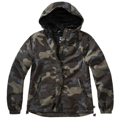 Brandit Дамско лятно яке в тъмен камуфлаж Brandit Windbreaker darkcamoBW-33114-4 - Тъмен камуфлаж, размер XXL