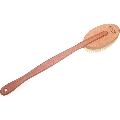 MKN - Masážna kefa Sensitive - mäkké štetiny - 44,5 x 7,5 cm
